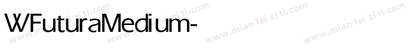 WFutura Medium字体转换